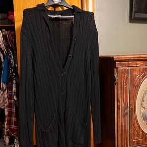 Button up mid length sweater